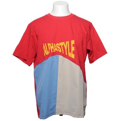 Alpha Style, T-shirt, Größe: L, Rot/Blau/Beige, Baumwolle/Polyester, Print #MwU