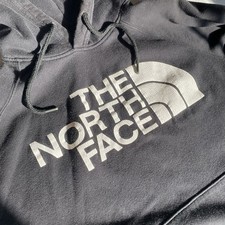 The North Face Women s Black Logo Pullover Hoodie Fleece Drawstring Size S