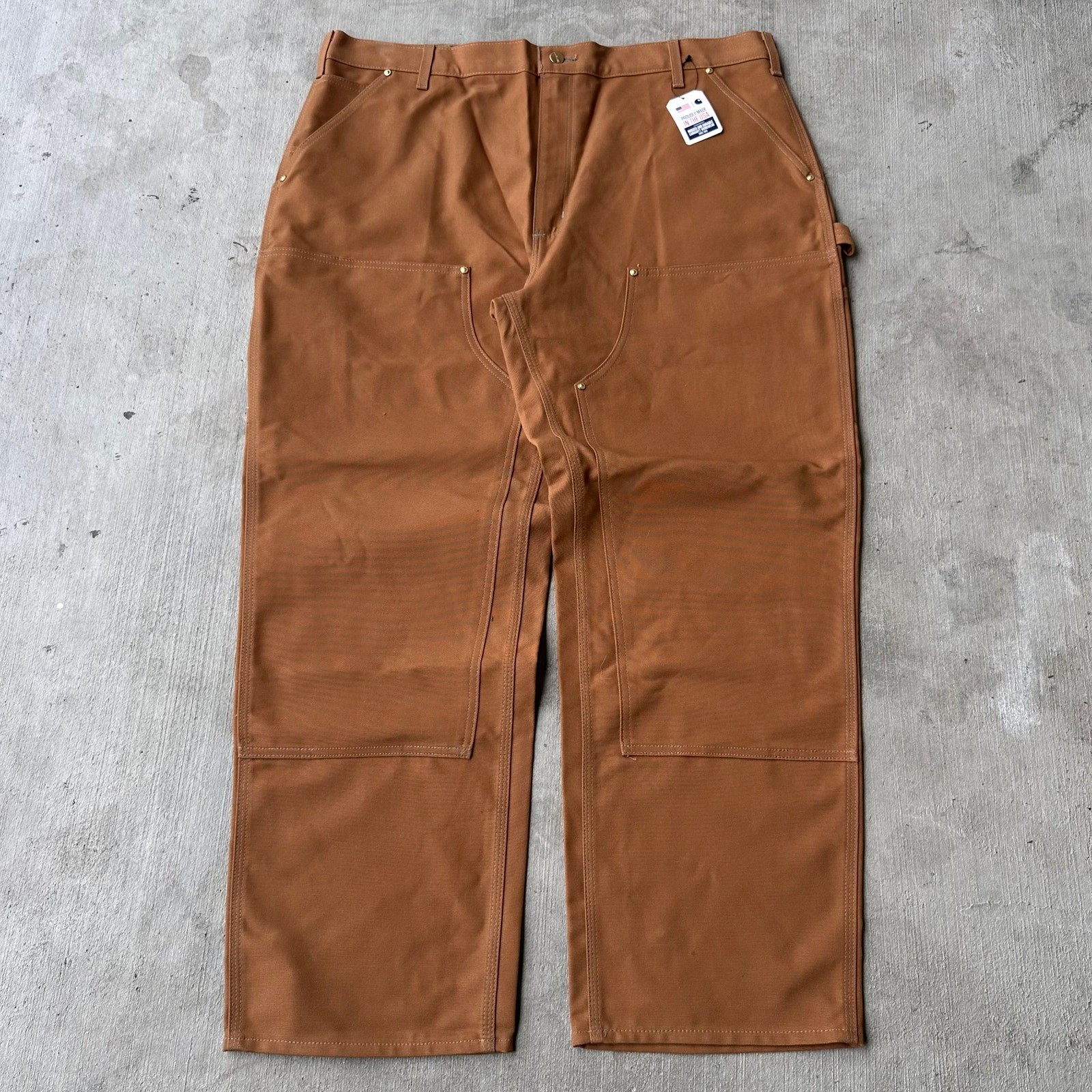 Vintage Y2K Carhartt brown double knee work wear carpenter pants
