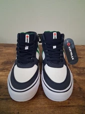 Mens Airwalk Grind Size 8 Lace-Up Blue & White High Top Sneakers Shoes NWT  