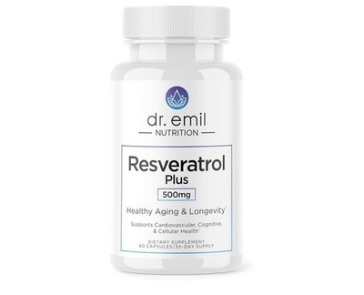 DR. EMIL NUTRITION Resveratrol SupplementHealthy Aging Supplement 500mg-60Capsul