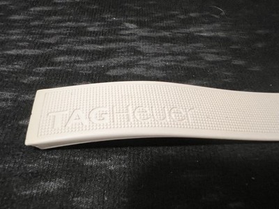Original Tag Heuer White Silicone Band fits Golf Tiger Woods-WAE1111/WAE1111-0 