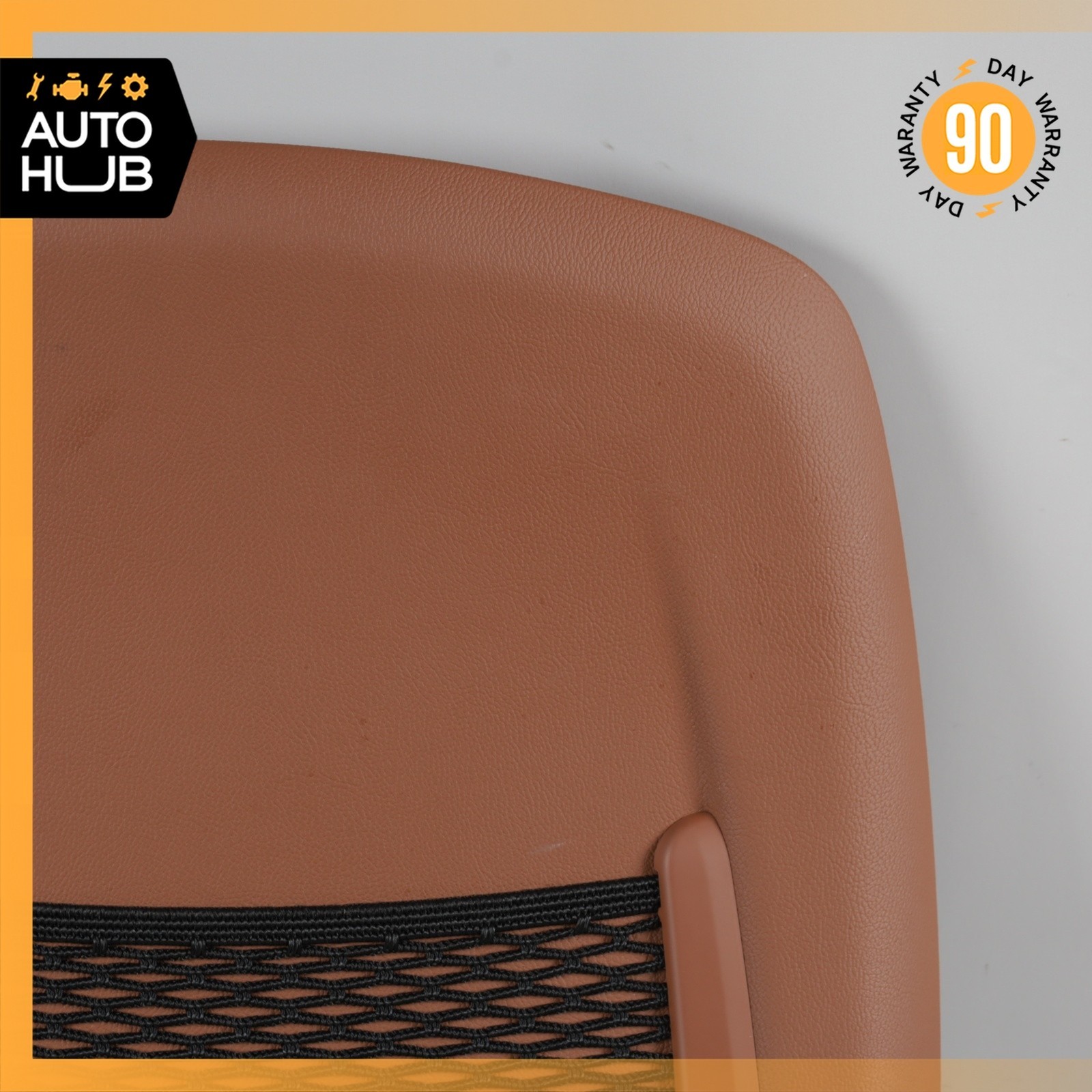 14-17 Maserati Ghibli M157 Front Left Driver Side Seat Back Cover Brown OEM 68k