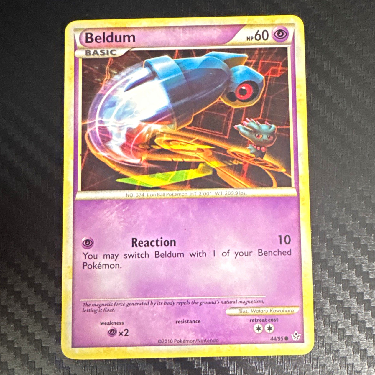 Pokémon TCG Beldum 44/95 Unleashed Common Regular Basic Psychic English 2010