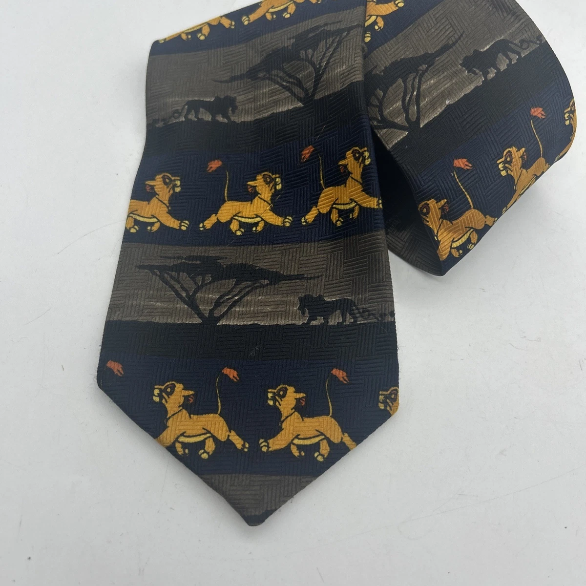 Lion King Mens Tie Simba Disney Navy 152cm Fun Novelty