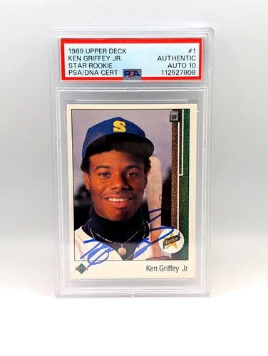 1989 Upper Deck Ken Griffey Jr #1 🔥 Auto PSA 10 Rookie Card