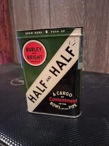 Half And Half Tobacco Tin - Empty