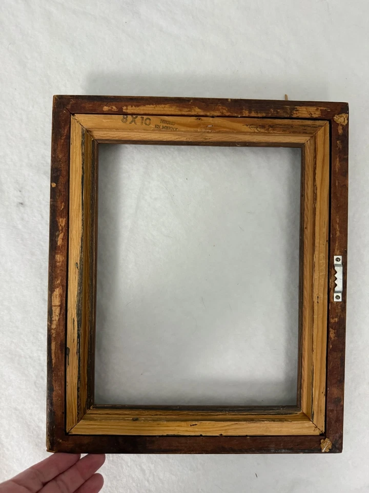 Marco de madera se adapta a la talla 8 x 10 - medidas exteriores 12,5 x 10,5 Foto 2 de 3