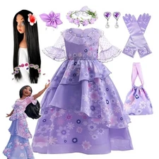 Girls Isabella Princess Costume Cosplay Dress Halloween Christmas Party 2-10Y