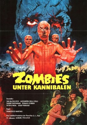 Zombies unter Kannibalen ORIGINAL A1 Kinoplakat Alexandra Delli Colli /McCulloch
