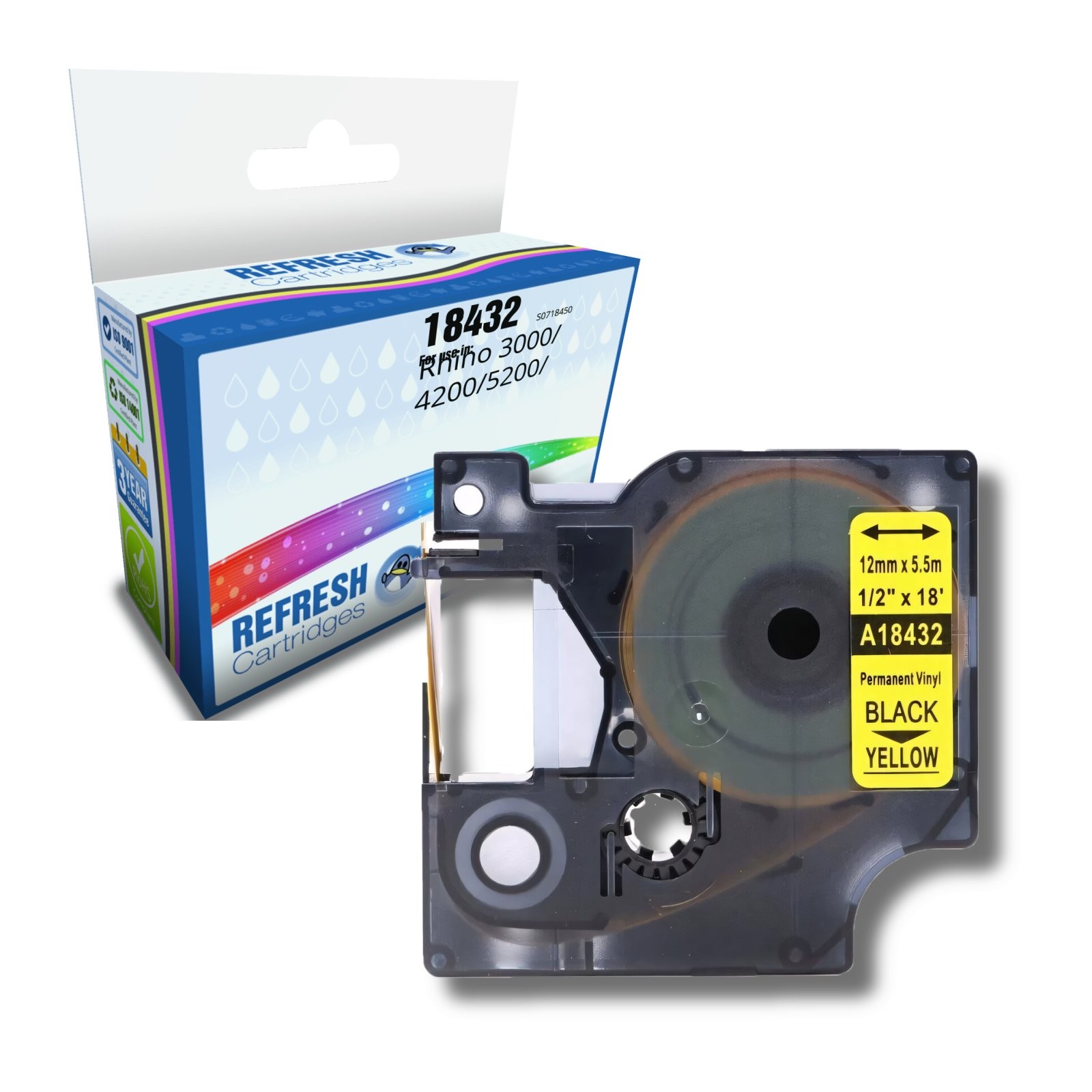 Refresh Cartridges  18432 Compatible With Dymo LABEL Printers