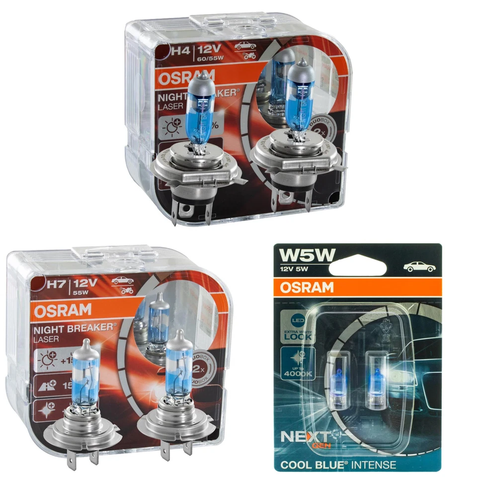 OSRAM 64193NL-HCB . H4 NIGHT BREAKER LASER H4 150 Plus De Lumière.