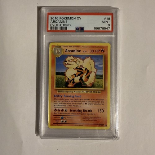 Arcanine graded PSA 9 for sale on eBay