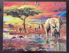 500 Piece Jigsaw Puzzle * 3D Effect With VisualEcho Technology * African Sunset