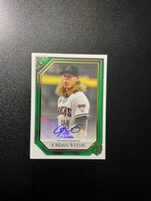 2021 Topps Gallery Rookie Auto Green 60/99 Jordan Weems #RA-JW Auto 