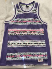 Nike Dri-FIT Men s Basketball Jersey Tank Top Purple Multicolor Mesh Size L
