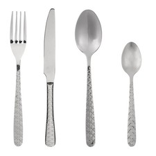 Ménagère Inox 24 Pièces "Flora" 23cm Argent