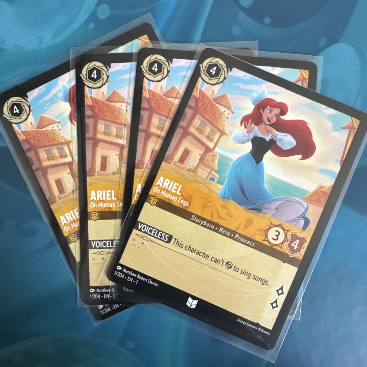 ariel lorcana cards - Sonic Warrior (V.2) - Ursula's Return - German 3 Character Version Ariel - Spectactular Singer (2/204)