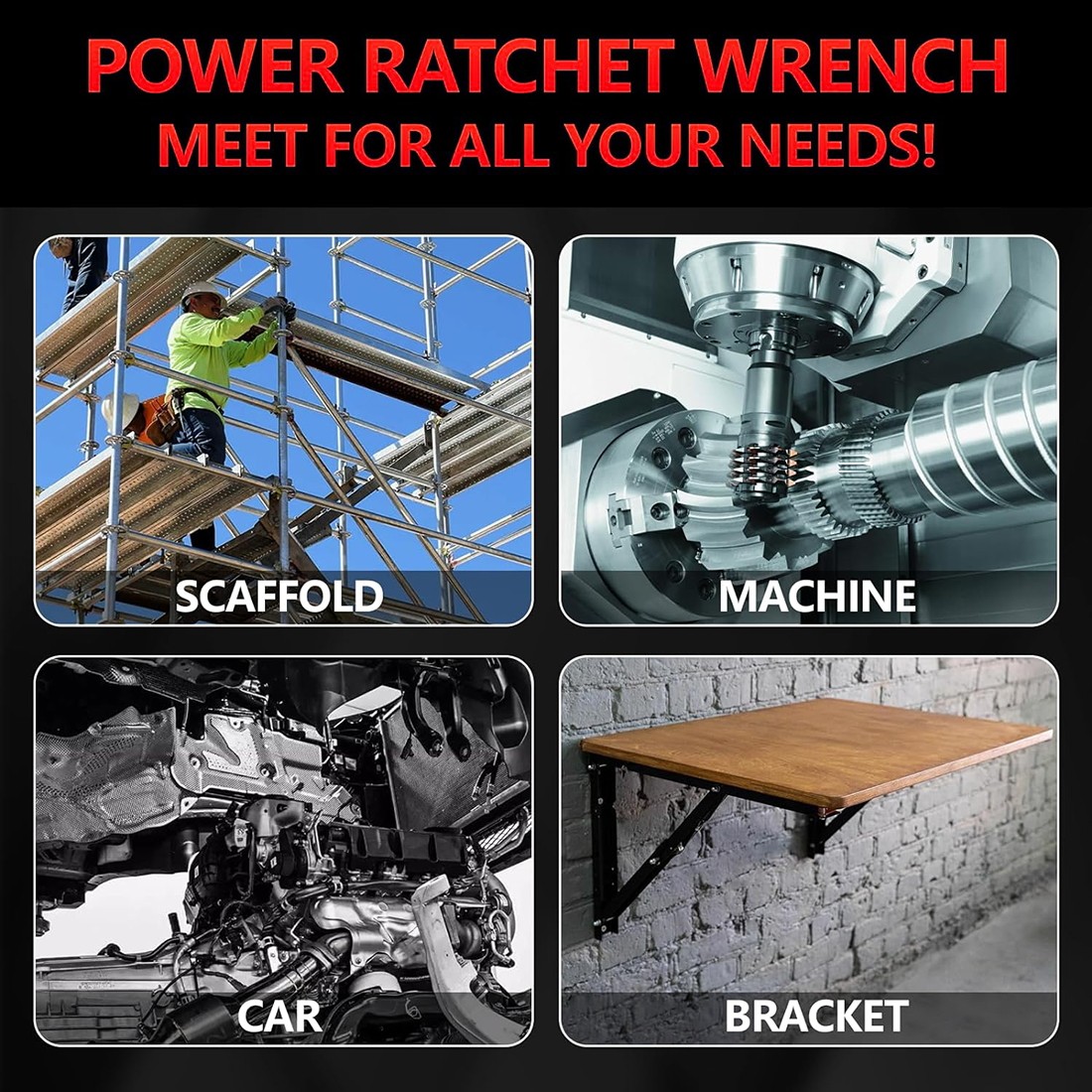 For Milwaukee M18 Battery 3/8" Cordless Ratchet Wrench Extended Tool Only