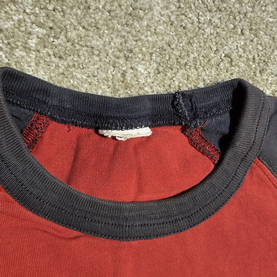 Vintage Y2k Old Navy Classic Logo Raglan T-Shirt Mens S Thrashed Ironic 2000s - Image 4 of 4