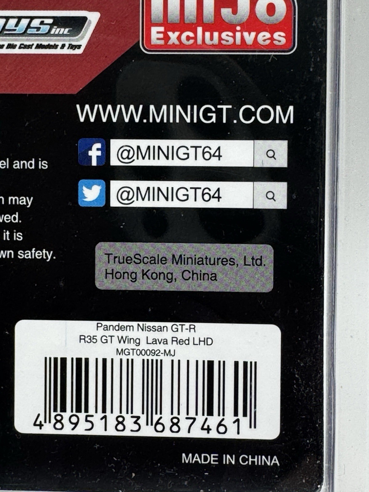 TSM Model 1:64 Scale Pandem Nissan GT-R Lava Red Die-Cast Model LIMITED 1/3000