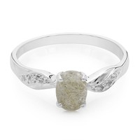 Cavill Damenring Sterlingsilber 0,72Ct Labradorit Oval Topas Echtschmuck