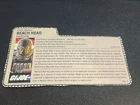 gi joe lot File Card 1986 Beach Head Great Condition Clean Card