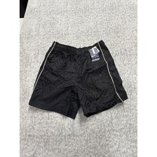 DSG Youth XL 18 Black Checkered Woven Soccer Shorts Athletic Fit New NWT
