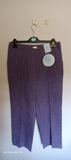 BNWT Honor Millburn ladies UK16short/L25 high rise pull on elastic back trousers