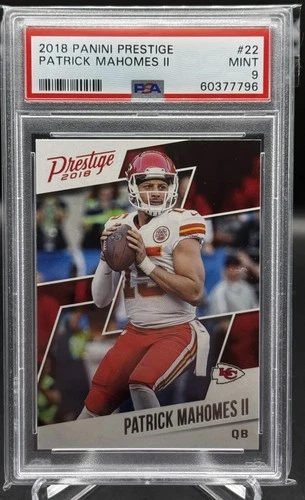 Patrick Mahomes II 2018 Panini Prestige PSA 9 Mint Kansas City Chiefs