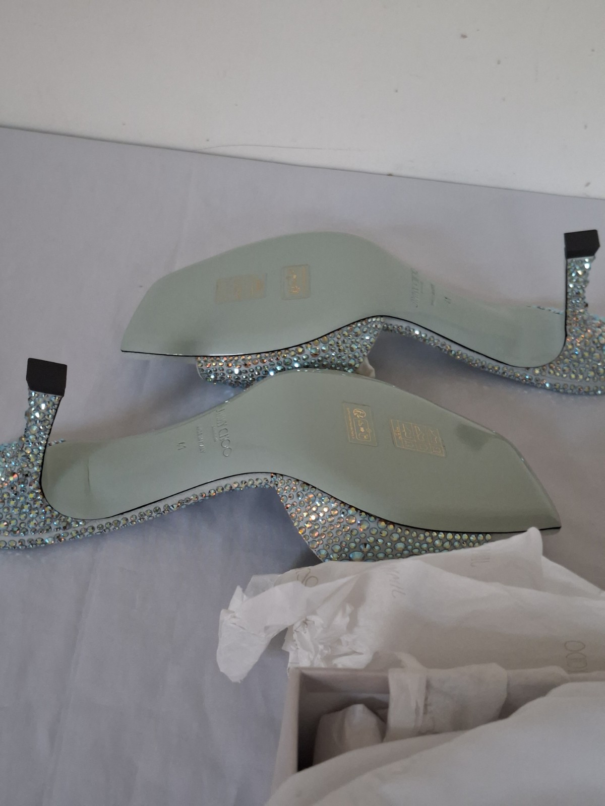 Jimmy Choo SKYE 70MM MULES IN SIZE UK 8 NEW WITH BOX image 5
