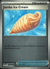 Jumbo Ice Cream 091/094 Uncommon Phantasmal Flames Pokemon Reverse Holo NM