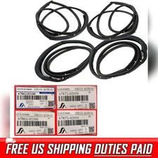 Set Front Rear Door Seal Rubber Weatherstrip Fit Toyota Corolla Altis 2003-2007