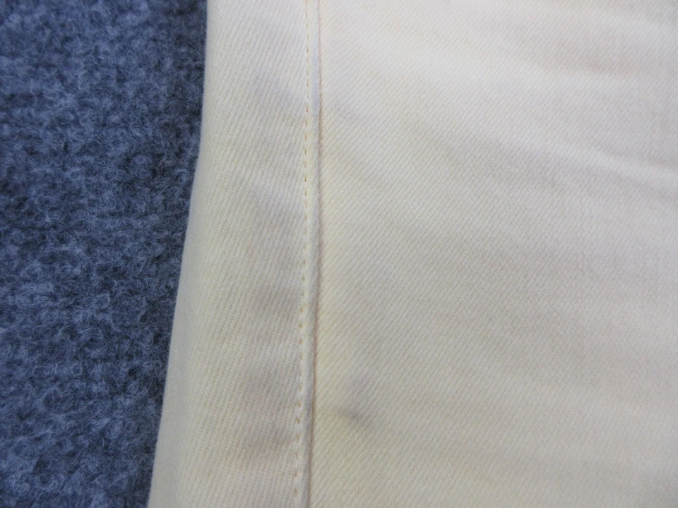 Calça Tommy Bahama Denim Clam Digger Feminina 4 Amarela Limão Torção Cropped Elástica - Imagem 4 de 4