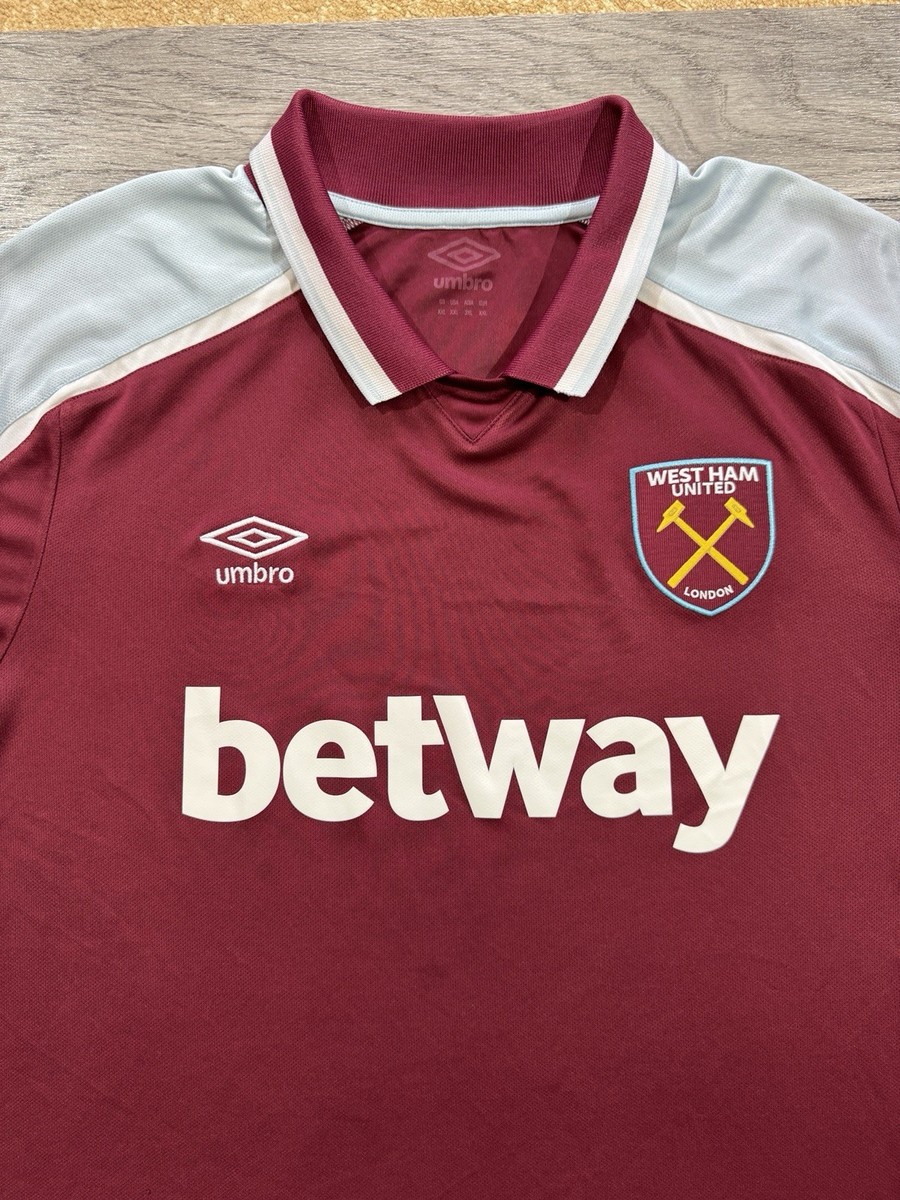 WEST HAM UNITED 2021 2022 SOCCER JERSEY FOOTBALL SHIRT Umbro Size