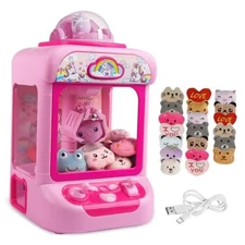  Claw Machine for Kids,Mini Vending Machines Candy Grabber Prize Unicorn