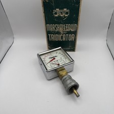 Marshalltown Tridicator Hydronic Pressure and Temperature Gauge vintage