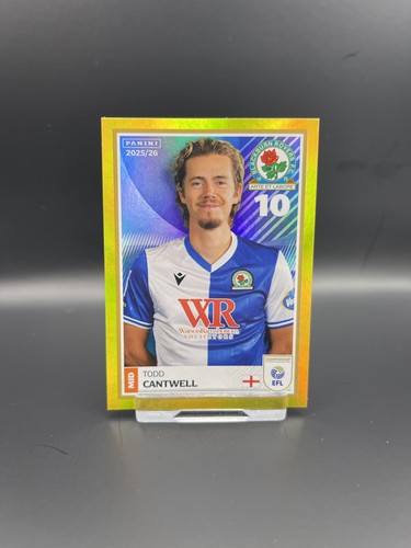 Todd Cantwell Blackburn Rovers Panini EFL Stickers 25/26 Gold Captain Parallel