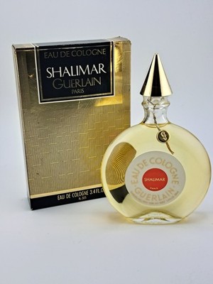 Vintage New Sealed Shalimar Guerlain Eau De Cologne Splash 3.4 oz/100ml in Box