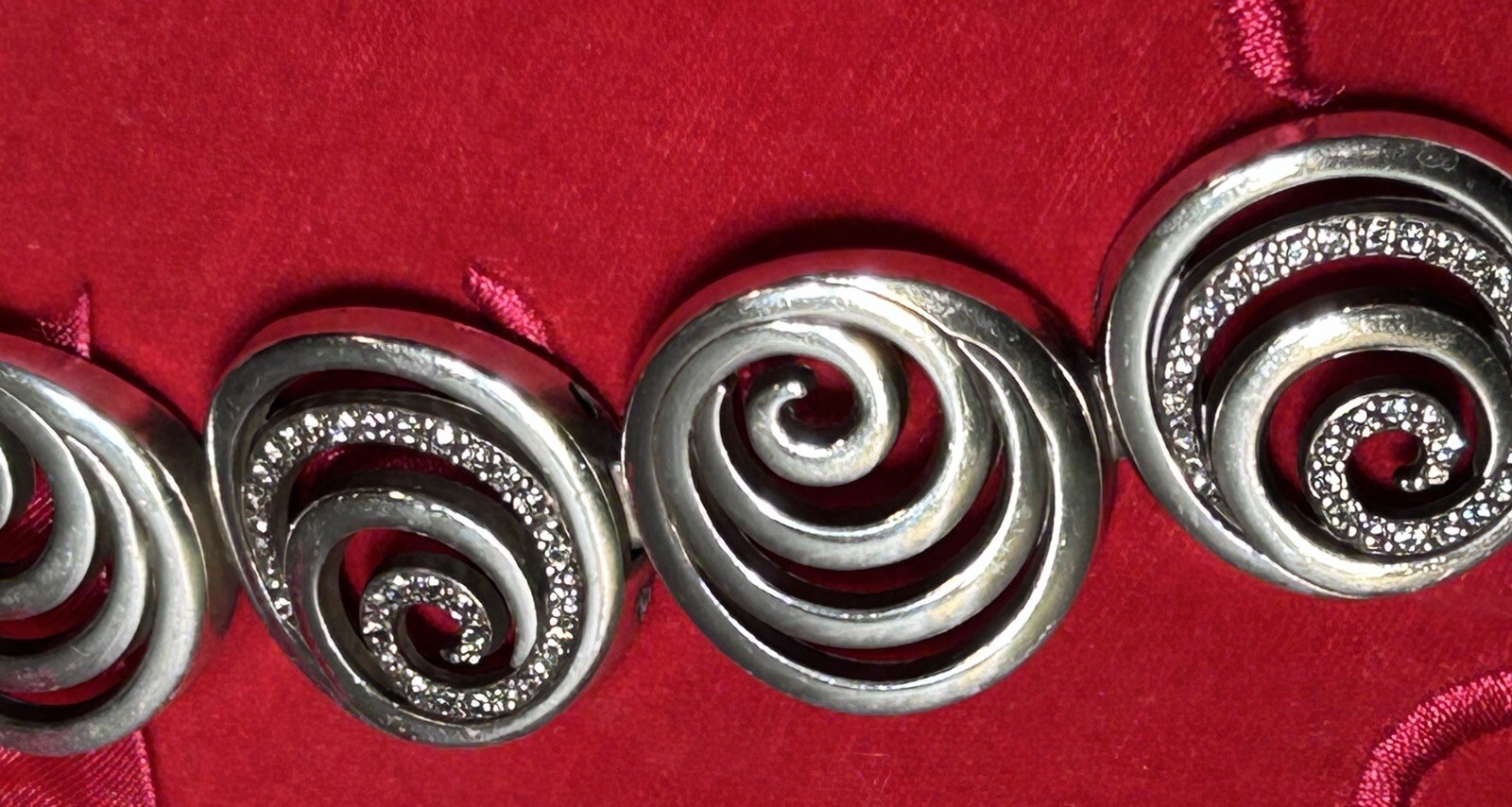 Authentic Brighton Silver Link Circular Bracelet … - image 7