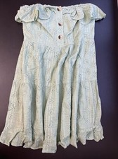 ASOS DESING Bandeau mini sundress with pephem in broderie us size 10