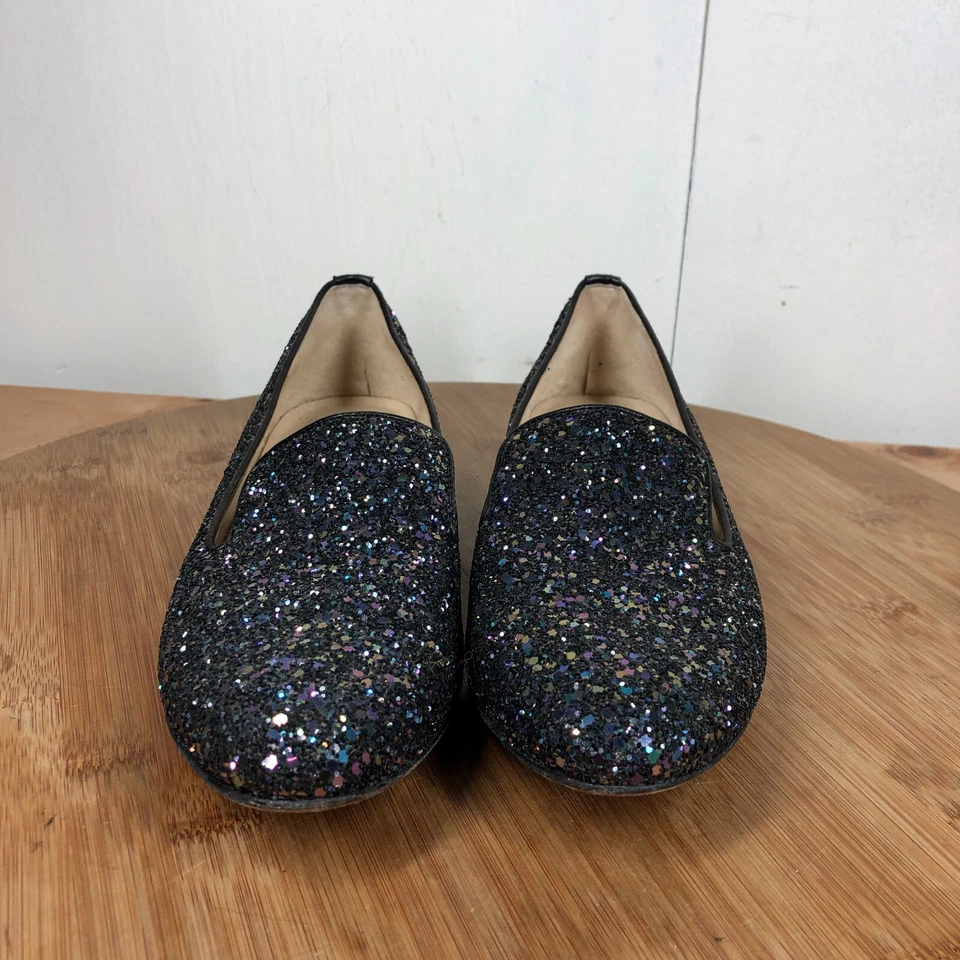 Zapatos M Gemi 37.5 Mujer 7 Ballet Planos Lentejuelas Púrpura Brillante Mocasines para Eventos Foto 3 de 4