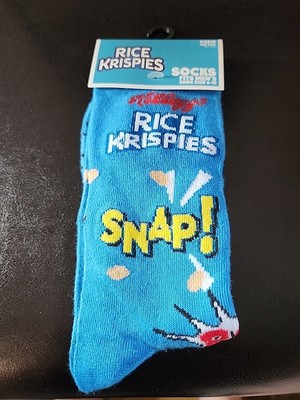 Rice Krispies Cereal Crew Socks Size 6-12  Novelty New