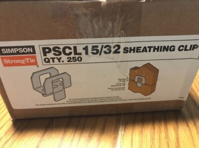Simpson Strong-Tie PSCL15/32 Sheathing Clips - BOX OF 250
