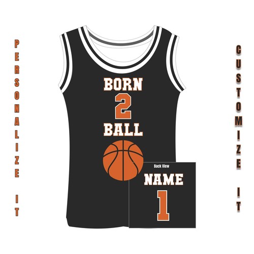 Born 2 Ball, Custom Basketball Jersey, Born to Ball Jersey with, MVP Customized - Picture 31 of 122