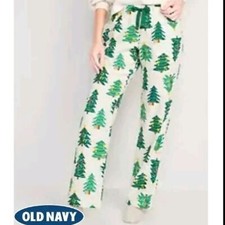 Old Navy Size 2X Women's Flannel Pajama Pants Christmas Trees Loungewear Holiday
