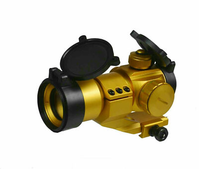 DB TAC Gold Color 1x30 35mm Red Green Dot Reflex Optic Sight Cantilever Mount