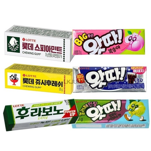 Lotte 3 chicles, 3 chicles de burbujas al azar eliminar el mal aliento bocadillo comida coreana - Imagen 2 de 12