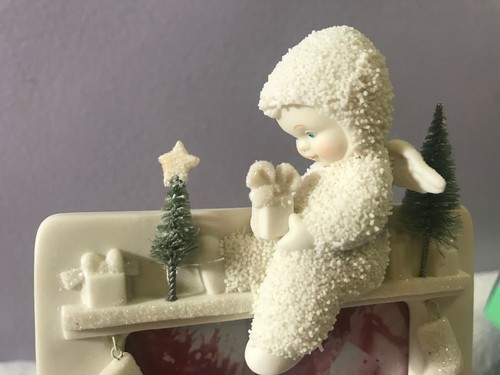 Medias Department 56 Milagros de Navidad Marco Bebé de Nieve en Chimenea CH3714 - Imagen 5 de 8