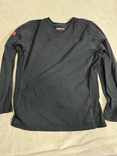 Ariat Work FR Long Sleeve Knit V Shirt Mens M Flame Resistant Cat 2 2112 - Picture 7 of 7